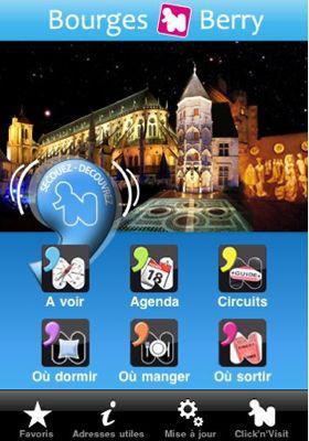 Application iPhone Bourges, AppStore, etourisme