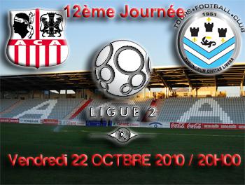 Foot / L2 : AC Ajaccio / FC Tours pour le compte de la 12ème journée ce soir à 20h