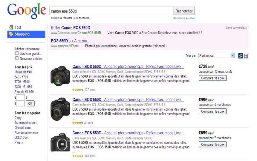 Google Shopping: Une nouvelle façon de faire ses achats sur le net