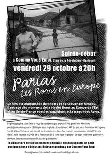 Soirée-débat PARIAS. Les Roms en Europe