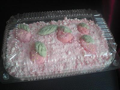 Poudre de pain moussant lait / fraise