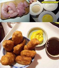 nuggets de poulet  - bouchées de poulet panées