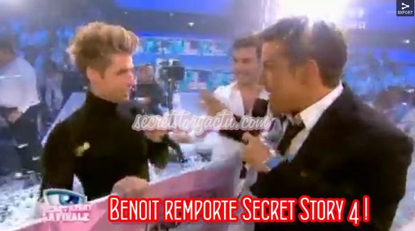 Benoit gagne Secret Story 4 ! ( Vidéo Photo )