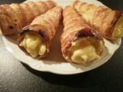 Cornets à la crème pâtissière
