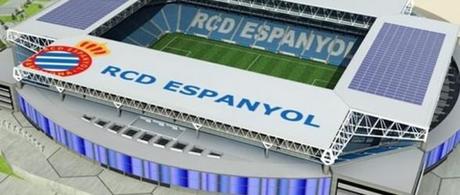 Représentation du stade de l'Espanyol Barcelone.