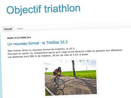 Nouveaux blogs : Objectif triathlon & Je Cours Paris