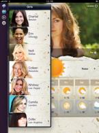 Suivre la météo avec des demoiselles ensoleillées