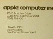 Steve Jobs Larry Page: leurs premières cartes visite