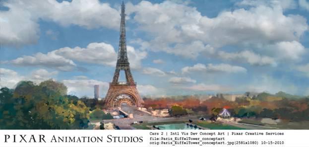 Cars 2 : 4 concept art de grand prix