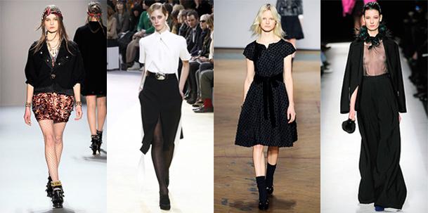 A. Herchcovitch - Céline - Marc Jacobs - Yves Saint Laurent - Quelle hauteur de jupe pour cet hiver?