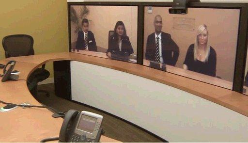 Téléprésence - Tata Communications Telepresence - based on Cisco Telepresence - room