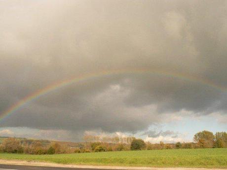 Arc-en-ciel sur la route de Commercy