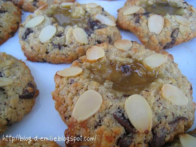 Cookies au lemon curd et aux amandes