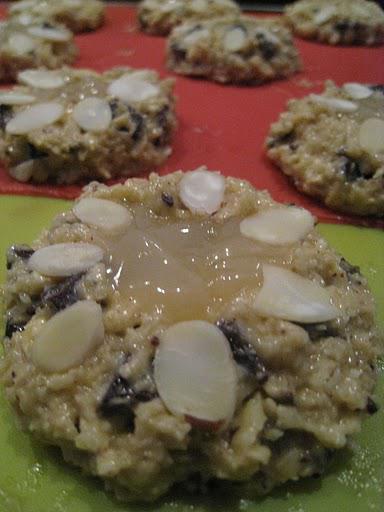 Cookies au lemon curd et aux amandes
