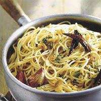 Spaghettis aglio, olio et peperoncino