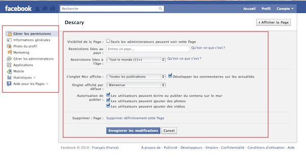 facebook page admin Facebook: une nouvelle interface dadministration pour les Pages