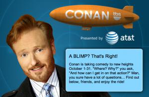 conan blimp1 300x196 «Conan Blimp», un ballon ultra connecté pour la nouvelle émission de Conan O’Brien 