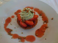 Tartes aux fraises et pistache