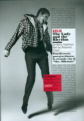 Kelis dans Vogue Italia (octobre), décroche un contrat de modèle