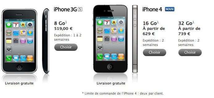 L’iPhone 4 blanc retiré de l’Apple Store et annulé ?