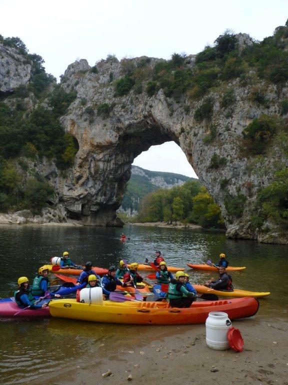 le Club Kayak ASVOLT dans les Gorges de l’Ardèche