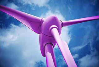 Des éoliennes mauves pour protéger la faune sauvage
