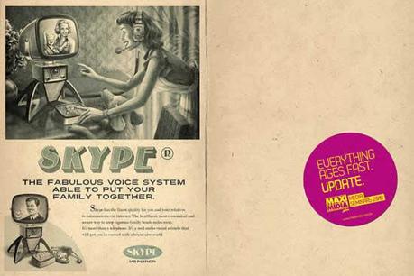 skype-maximidia Publicités des réseaux sociaux old school par maximidia