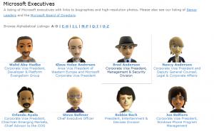 Les exécutifs de Microsoft, version Kinect !