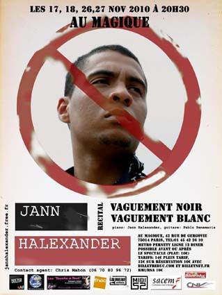 Jann Halexander affiche au Magique