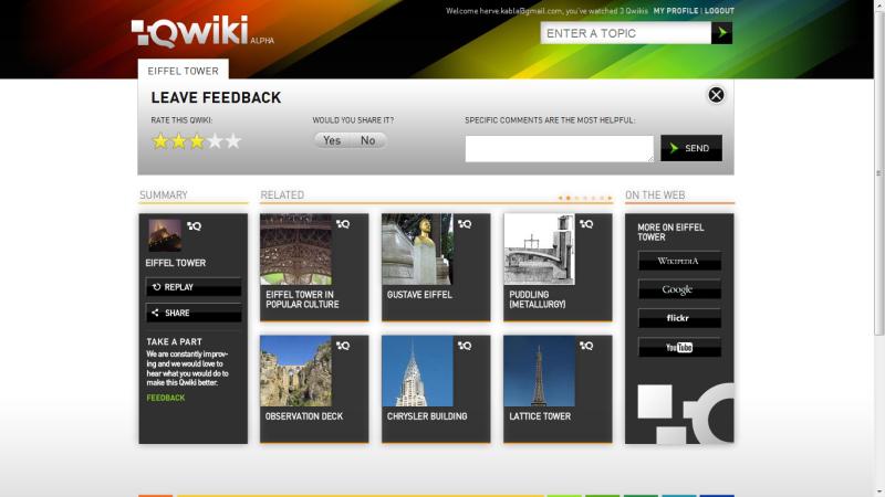 Premiers pas sur Qwiki, le moteur de recherche du 21e siècle