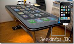 Une table iPhone de 58″