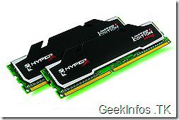 Kit de RAM 4Go Kingston HyperX DDR3-1600MHz