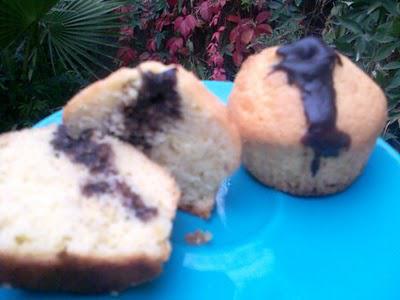 Madeleines fourrées au chocolat