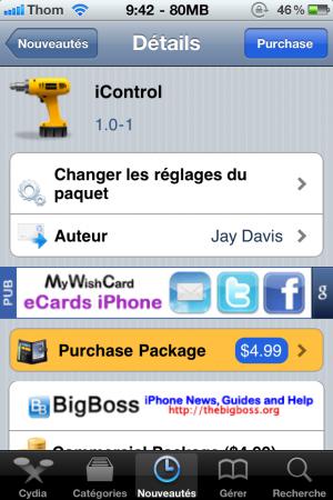 iControl 1.0-1 : économiser sa batterie !
