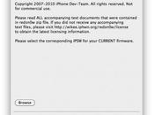Jailbreak iPhone, iPod Touch iPad avec Redsn0w 0.9.6b2