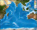 Carte d'alerte aux tsunamis publiée suite au séisme du 25/10/2010- JPEG - 76 ko