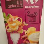 « Pasta Box » Carrefour  Tagliatelles à la carbonara