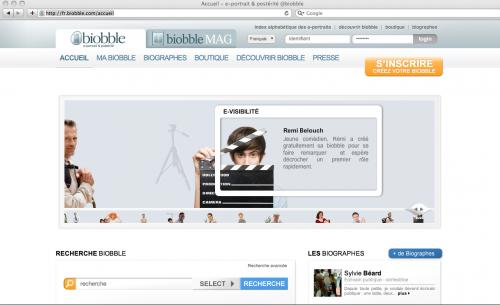 Enfin, ma biographie sur le net !