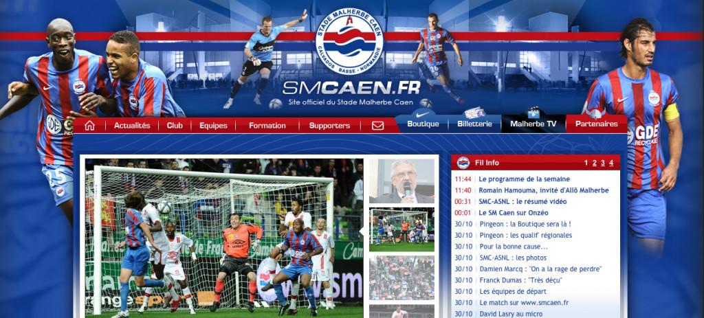 Nouveau site Internet Stade Malherbe Caen