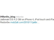 L’IOS serait jailbreakable avec RedsnOw…