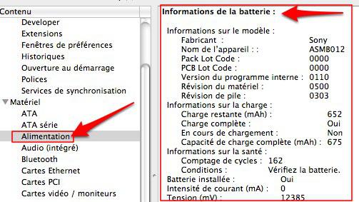 batterie mac Mac: comment vérifier l’état de la batterie