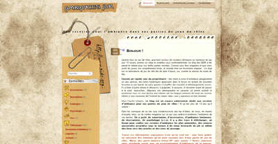 adjr Ambiances de jeux de rôles, le blog