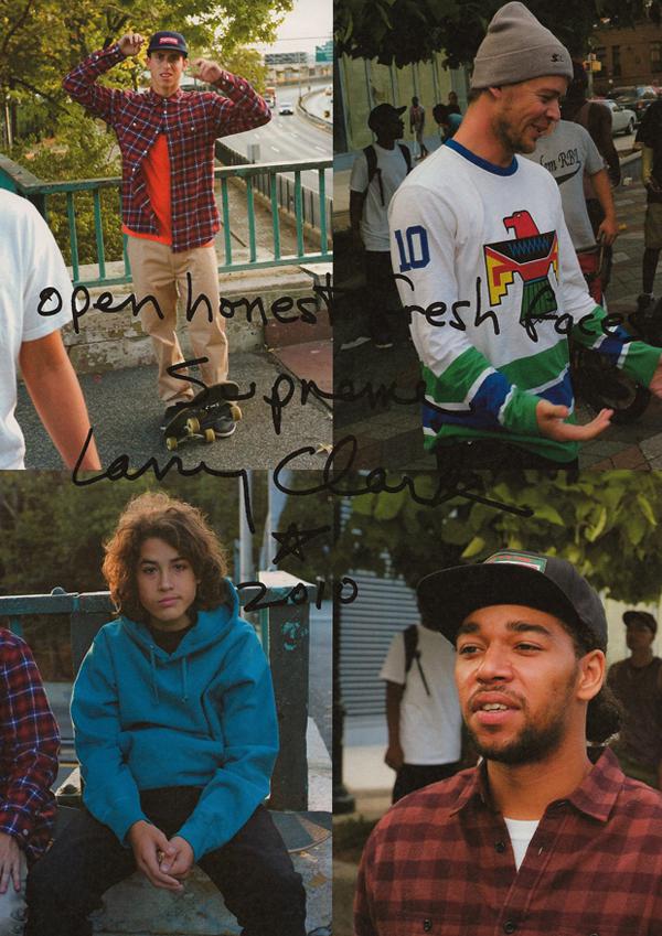 SUPREME – F/W 2010 COLLECTION LOOKBOOK BY LARRY CLARK