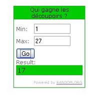 Résultats des tirages au sort