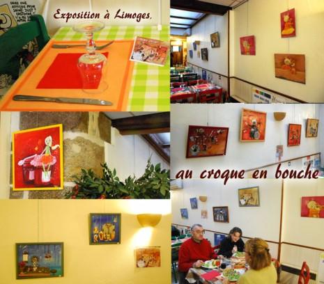 Exposition-vente au restaurant le croquembouche