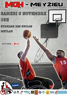 Basket-ball Nationale A Masculine MGH – Meyzieu (samedi, 18h aux Buclos)