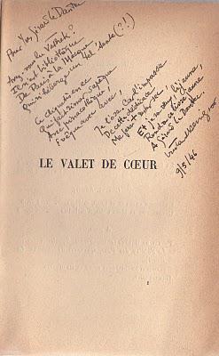 Tristan Klingsor poème autographe à Y. G. Le Dantec