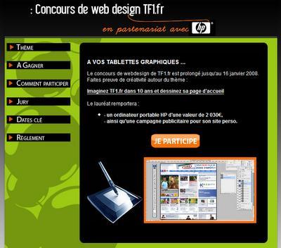 Concours web-design: TF1.fr dans 10 ans ?