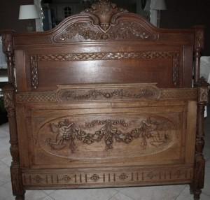 sculpté, anges, henri, 2, ancien, restauré