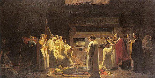 Jules Eugene Lenepveu The Martyrs in the Catacombs